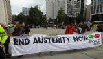 Disabled people Against Cuts protest the Tory Party Conference